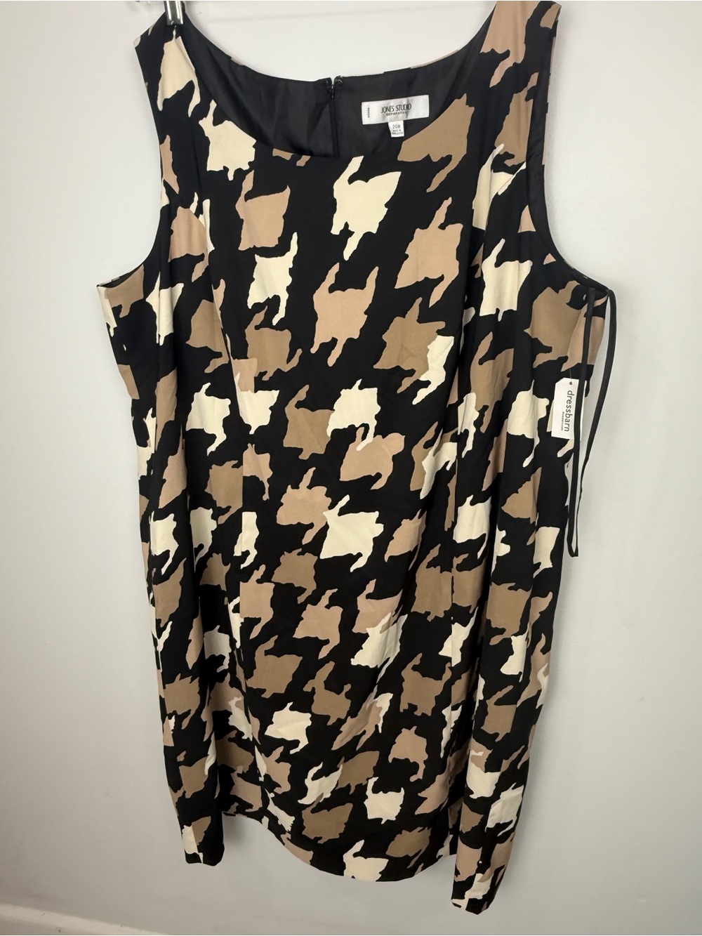 Jones Studio Two-Tone Skirt or Dress Panel - Black & Tan